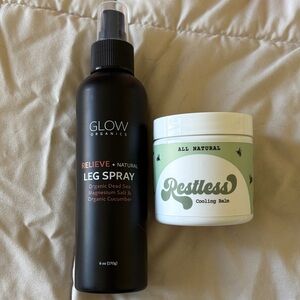 Restless leg set for Pregnancy. Spray+Balm